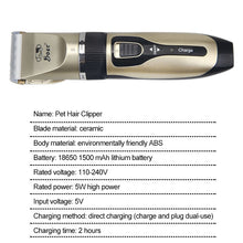 Load image into Gallery viewer, Grooming Clippers Cordless Electrical or set