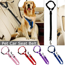 Load image into Gallery viewer, Adjustable Dog Car Seat Belt