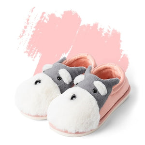 Winter Warm Men’s & Women Home Slippers  Short Plush Slippers Female Non-slip Soft Cotton Indoor Shoes Lovers Slippers