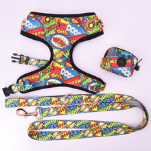 Load image into Gallery viewer, Cool dog vest harness, matching lead and poo bag.