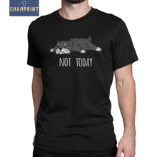 Load image into Gallery viewer, Funny Not Today Schnauzer Dog T Shirts Man&#39;s