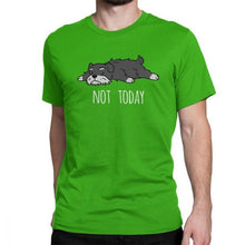 Load image into Gallery viewer, Funny Not Today Schnauzer Dog T Shirts Man&#39;s