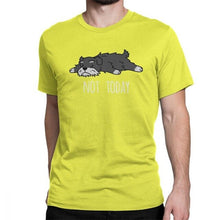 Load image into Gallery viewer, Funny Not Today Schnauzer Dog T Shirts Man&#39;s