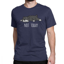 Load image into Gallery viewer, Funny Not Today Schnauzer Dog T Shirts Man&#39;s