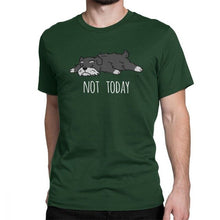 Load image into Gallery viewer, Funny Not Today Schnauzer Dog T Shirts Man&#39;s